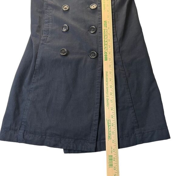 J. Crew Classic Twill Chino Coat Double Breasted 0 navy blue - Picture 16 of 16